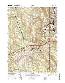 Sharon West Pennsylvania Current topographic map, 1:24000 scale, 7.5 X 7.5 Minute, Year 2016