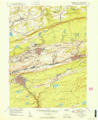 Shenandoah Pennsylvania Historical topographic map, 1:24000 scale, 7.5 X 7.5 Minute, Year 1950