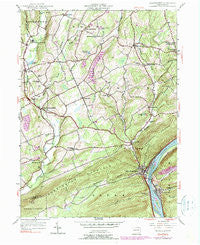 Shickshinny Pennsylvania Historical topographic map, 1:24000 scale, 7.5 X 7.5 Minute, Year 1954