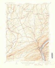 Shickshinny Pennsylvania Historical topographic map, 1:31680 scale, 7.5 X 7.5 Minute, Year 1946