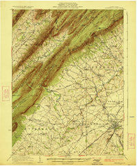 Shippensburg Pennsylvania Historical topographic map, 1:62500 scale, 15 X 15 Minute, Year 1923