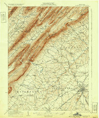 Shippensburg Pennsylvania Historical topographic map, 1:62500 scale, 15 X 15 Minute, Year 1923