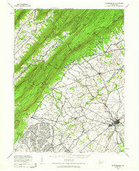Shippensburg Pennsylvania Historical topographic map, 1:62500 scale, 15 X 15 Minute, Year 1943