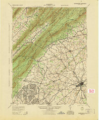 Shippensburg Pennsylvania Historical topographic map, 1:62500 scale, 15 X 15 Minute, Year 1945