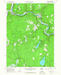 Shohola Pennsylvania Historical topographic map, 1:24000 scale, 7.5 X 7.5 Minute, Year 1965