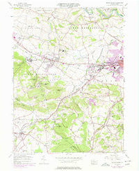 Sinking Spring Pennsylvania Historical topographic map, 1:24000 scale, 7.5 X 7.5 Minute, Year 1955