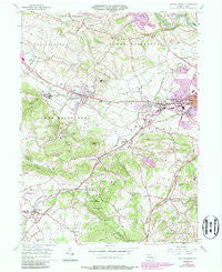 Sinking Spring Pennsylvania Historical topographic map, 1:24000 scale, 7.5 X 7.5 Minute, Year 1955