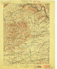 Slatington Pennsylvania Historical topographic map, 1:62500 scale, 15 X 15 Minute, Year 1902