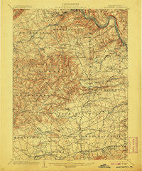 Slatington Pennsylvania Historical topographic map, 1:62500 scale, 15 X 15 Minute, Year 1902