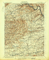 Slatington Pennsylvania Historical topographic map, 1:62500 scale, 15 X 15 Minute, Year 1902