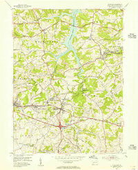 Slickville Pennsylvania Historical topographic map, 1:24000 scale, 7.5 X 7.5 Minute, Year 1954