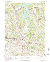 Slickville Pennsylvania Historical topographic map, 1:24000 scale, 7.5 X 7.5 Minute, Year 1954