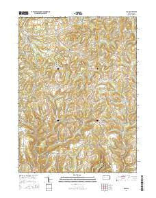 Sligo Pennsylvania Current topographic map, 1:24000 scale, 7.5 X 7.5 Minute, Year 2016