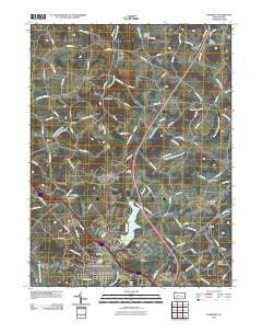Somerset Pennsylvania Historical topographic map, 1:24000 scale, 7.5 X 7.5 Minute, Year 2010