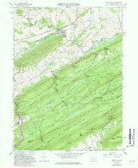 Spring Mills Pennsylvania Historical topographic map, 1:24000 scale, 7.5 X 7.5 Minute, Year 1966