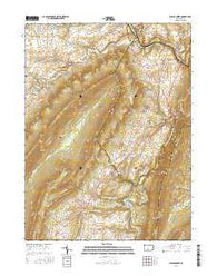 Spruce Creek Pennsylvania Current topographic map, 1:24000 scale, 7.5 X 7.5 Minute, Year 2016