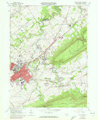 State College Pennsylvania Historical topographic map, 1:24000 scale, 7.5 X 7.5 Minute, Year 1962