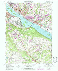 Steelton Pennsylvania Historical topographic map, 1:24000 scale, 7.5 X 7.5 Minute, Year 1963