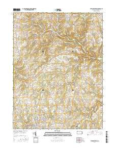 Stewartstown Pennsylvania Current topographic map, 1:24000 scale, 7.5 X 7.5 Minute, Year 2016