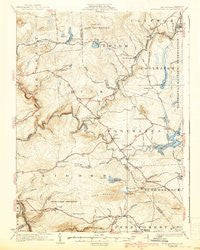 Stoddartsville Pennsylvania Historical topographic map, 1:62500 scale, 15 X 15 Minute, Year 1924