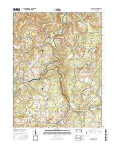 Stoystown Pennsylvania Current topographic map, 1:24000 scale, 7.5 X 7.5 Minute, Year 2016