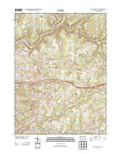 Strattanville Pennsylvania Historical topographic map, 1:24000 scale, 7.5 X 7.5 Minute, Year 2013