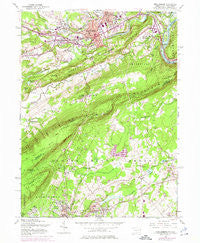 Stroudsburg Pennsylvania Historical topographic map, 1:24000 scale, 7.5 X 7.5 Minute, Year 1955