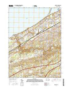 Swanville Pennsylvania Current topographic map, 1:24000 scale, 7.5 X 7.5 Minute, Year 2016