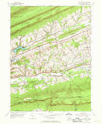 Swatara Hill Pennsylvania Historical topographic map, 1:24000 scale, 7.5 X 7.5 Minute, Year 1955