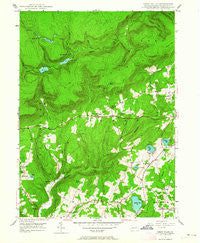 Sweet Valley Pennsylvania Historical topographic map, 1:24000 scale, 7.5 X 7.5 Minute, Year 1946