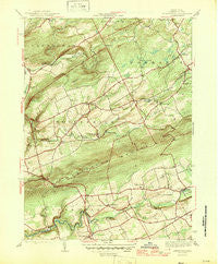 Sybertsville Pennsylvania Historical topographic map, 1:31680 scale, 7.5 X 7.5 Minute, Year 1946