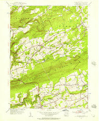 Sybertsville Pennsylvania Historical topographic map, 1:24000 scale, 7.5 X 7.5 Minute, Year 1955