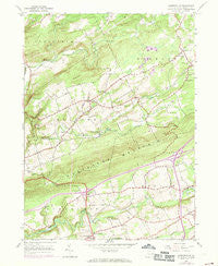 Sybertsville Pennsylvania Historical topographic map, 1:24000 scale, 7.5 X 7.5 Minute, Year 1955
