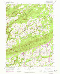 Sybertsville Pennsylvania Historical topographic map, 1:24000 scale, 7.5 X 7.5 Minute, Year 1955