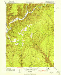Tamarack Pennsylvania Historical topographic map, 1:24000 scale, 7.5 X 7.5 Minute, Year 1946