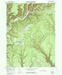 Tamarack Pennsylvania Historical topographic map, 1:24000 scale, 7.5 X 7.5 Minute, Year 1946