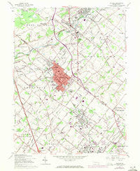 Telford Pennsylvania Historical topographic map, 1:24000 scale, 7.5 X 7.5 Minute, Year 1960