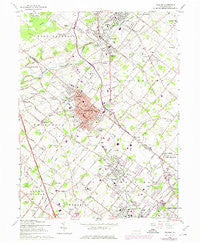 Telford Pennsylvania Historical topographic map, 1:24000 scale, 7.5 X 7.5 Minute, Year 1960