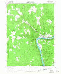 Tidioute Pennsylvania Historical topographic map, 1:24000 scale, 7.5 X 7.5 Minute, Year 1966