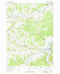 Tioga Pennsylvania Historical topographic map, 1:24000 scale, 7.5 X 7.5 Minute, Year 1954
