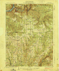Tionesta Pennsylvania Historical topographic map, 1:62500 scale, 15 X 15 Minute, Year 1924