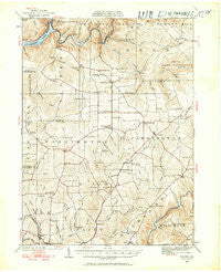 Tionesta Pennsylvania Historical topographic map, 1:62500 scale, 15 X 15 Minute, Year 1922