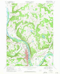 Towanda Pennsylvania Historical topographic map, 1:24000 scale, 7.5 X 7.5 Minute, Year 1967