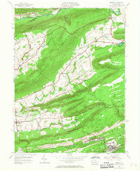 Tremont Pennsylvania Historical topographic map, 1:24000 scale, 7.5 X 7.5 Minute, Year 1954