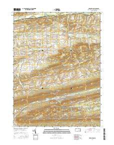 Trevorton Pennsylvania Current topographic map, 1:24000 scale, 7.5 X 7.5 Minute, Year 2016