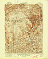 Trout Run Pennsylvania Historical topographic map, 1:62500 scale, 15 X 15 Minute, Year 1923