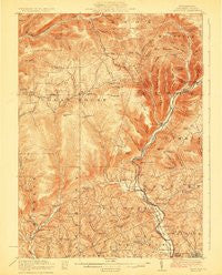 Trout Run Pennsylvania Historical topographic map, 1:62500 scale, 15 X 15 Minute, Year 1923