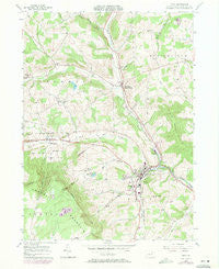 Troy Pennsylvania Historical topographic map, 1:24000 scale, 7.5 X 7.5 Minute, Year 1957