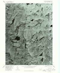 Twelvemile Pond Pennsylvania Historical topographic map, 1:24000 scale, 7.5 X 7.5 Minute, Year 1976