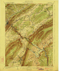 Tyrone Pennsylvania Historical topographic map, 1:62500 scale, 15 X 15 Minute, Year 1923